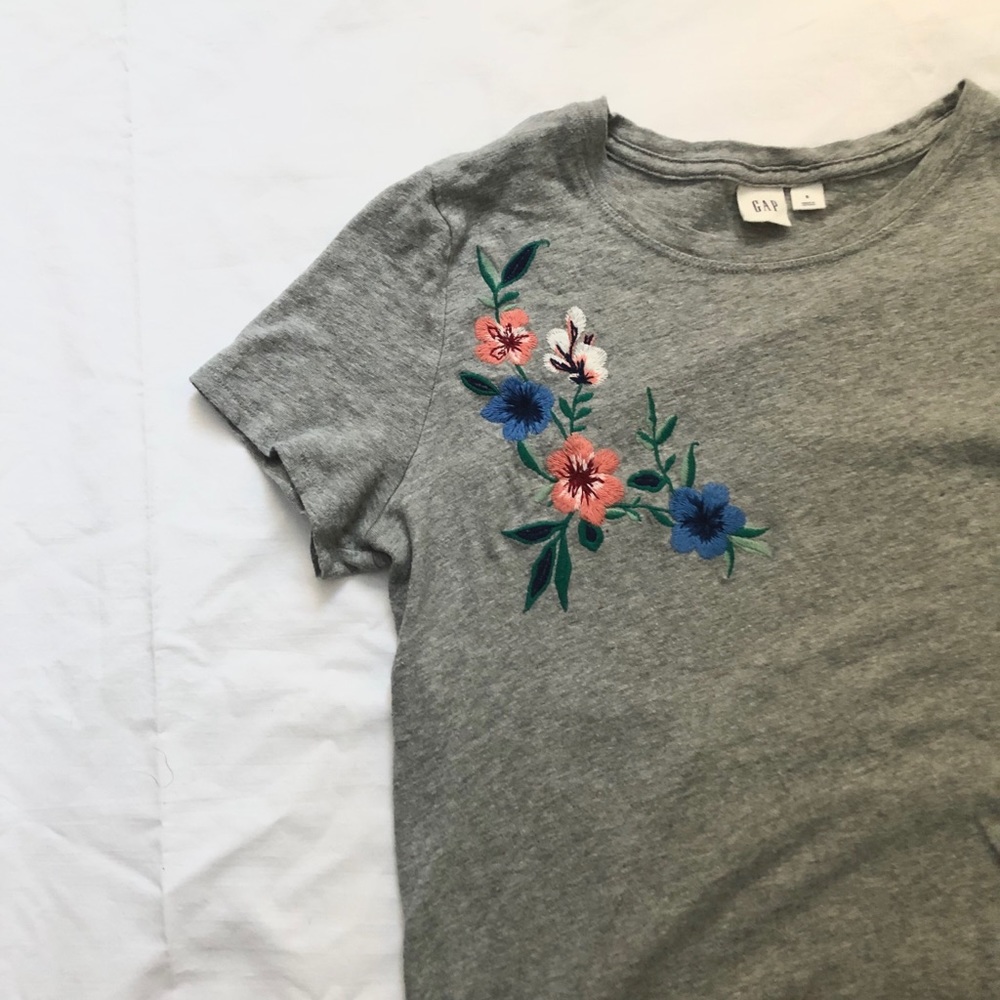 Embroidered Floral T-Shirt